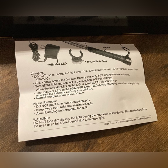 Capri Tools 60 SMD LED Cordless Rechargeable Work Light - Picture 7 of 7